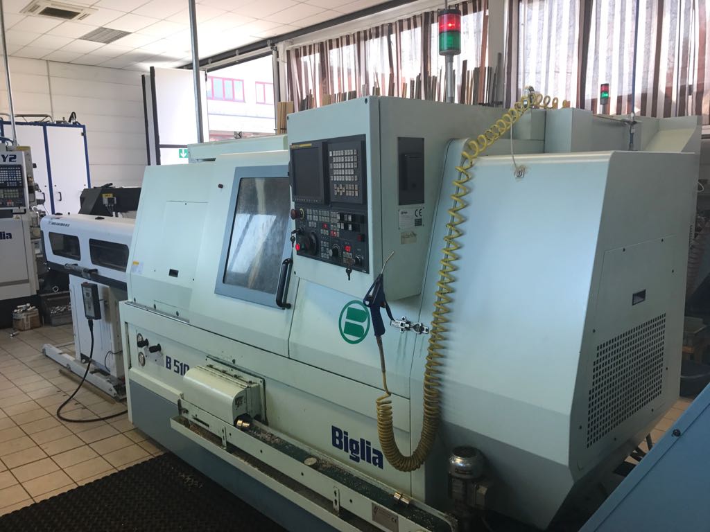 Tornio cnc con contromandrino motorizzato BIGLIA - 510 SM