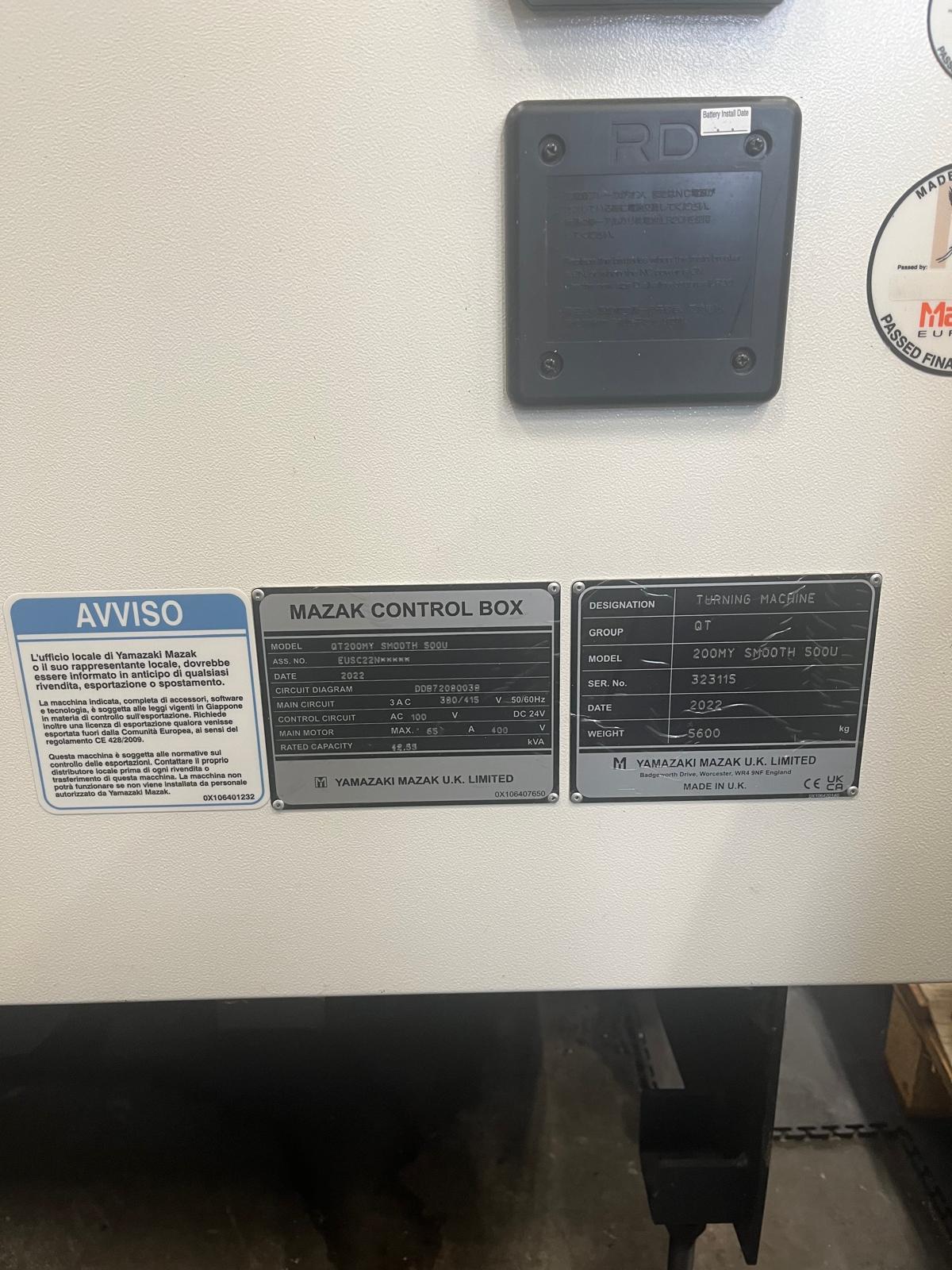 MAZAK - QT200MY SMOOTH 500U